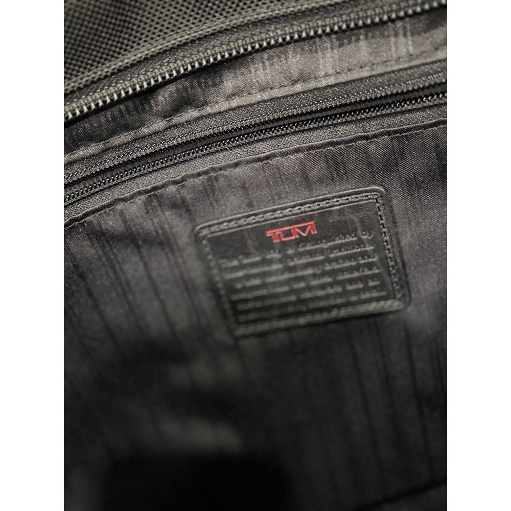 Tumi Black Ballistic Nylon Wheeled Briefcase Laptop Bag Travel Carry On - Picture 8 of 11